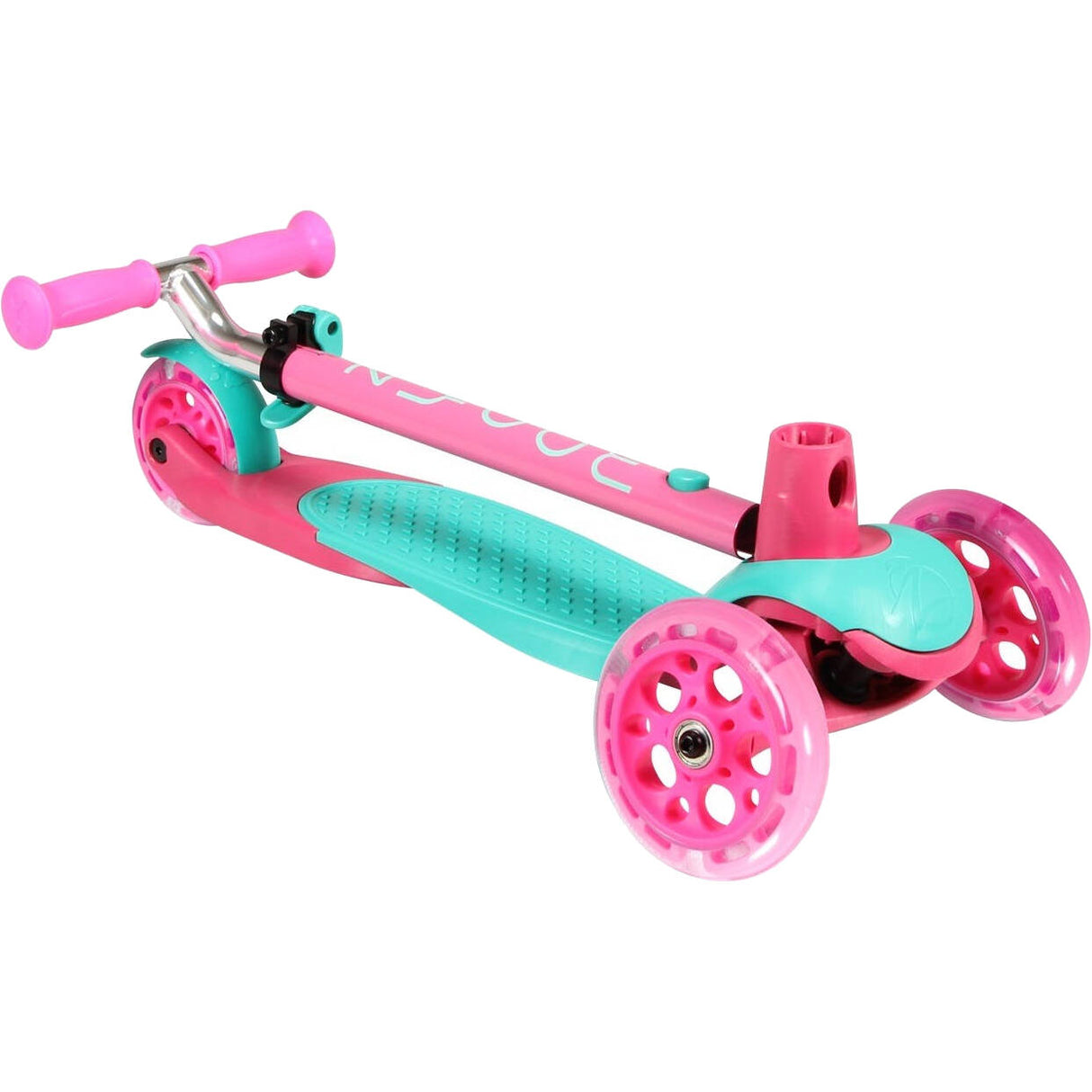 Zycom Zing Complete Scooter w/Light Up Wheels - Teal/Pink
