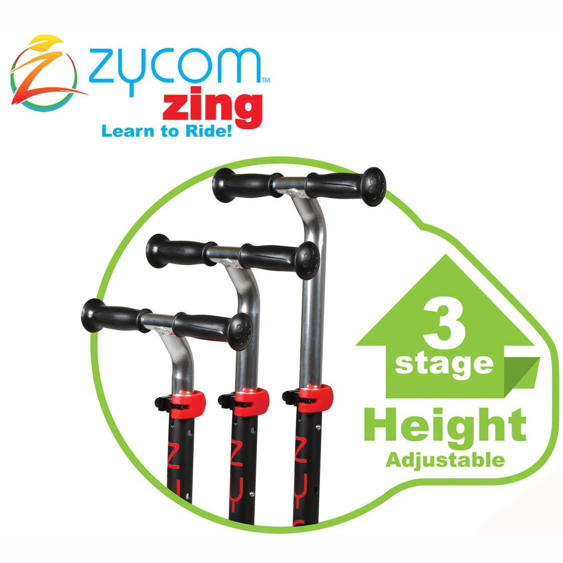 Zycom Zing Complete Scooter w/Light Up Wheels - Red/Black