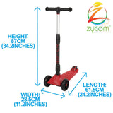 Zycom Zinger 3 Wheel Cruiser Scooter - Red/Black