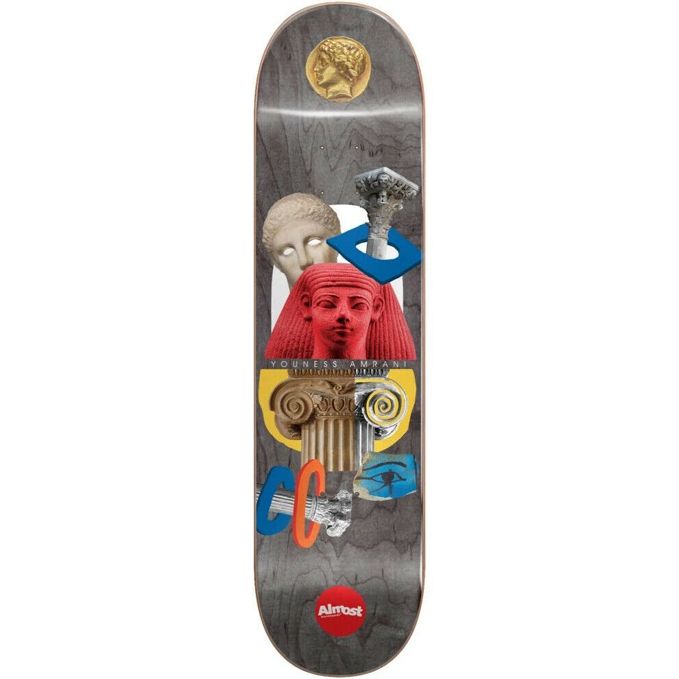 Almost Relics R7 Youness Skateboard Deck - Black 8.5''