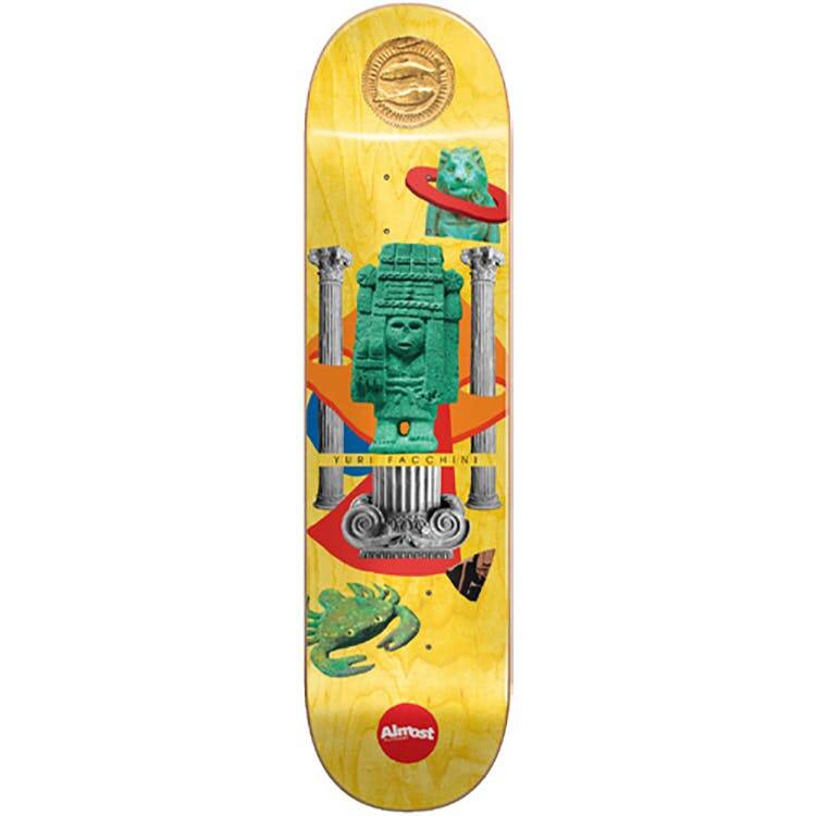 Almost Relics R7 Yuri Skateboard Deck - Yellow 8.25''