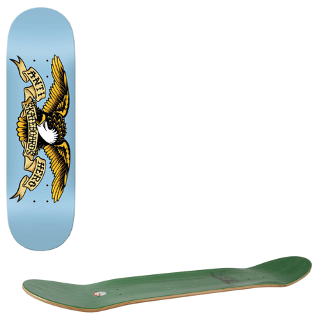 Anti Hero Classic Eagle Skateboard Deck - Light Blue 8.28"