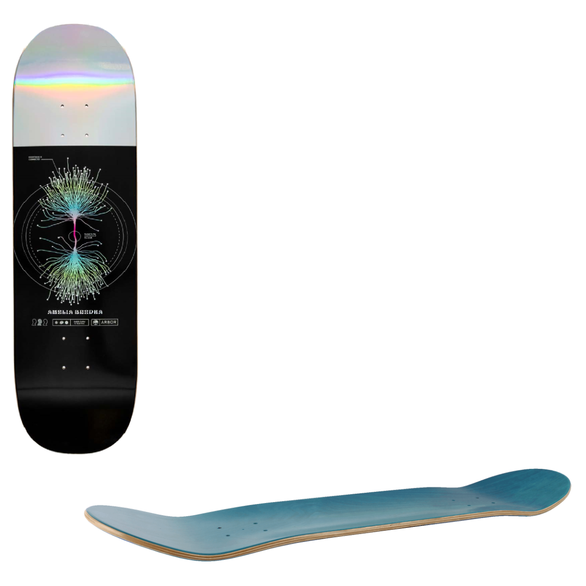 Arbor Neuron Skateboard Deck - Amelia 8.25"