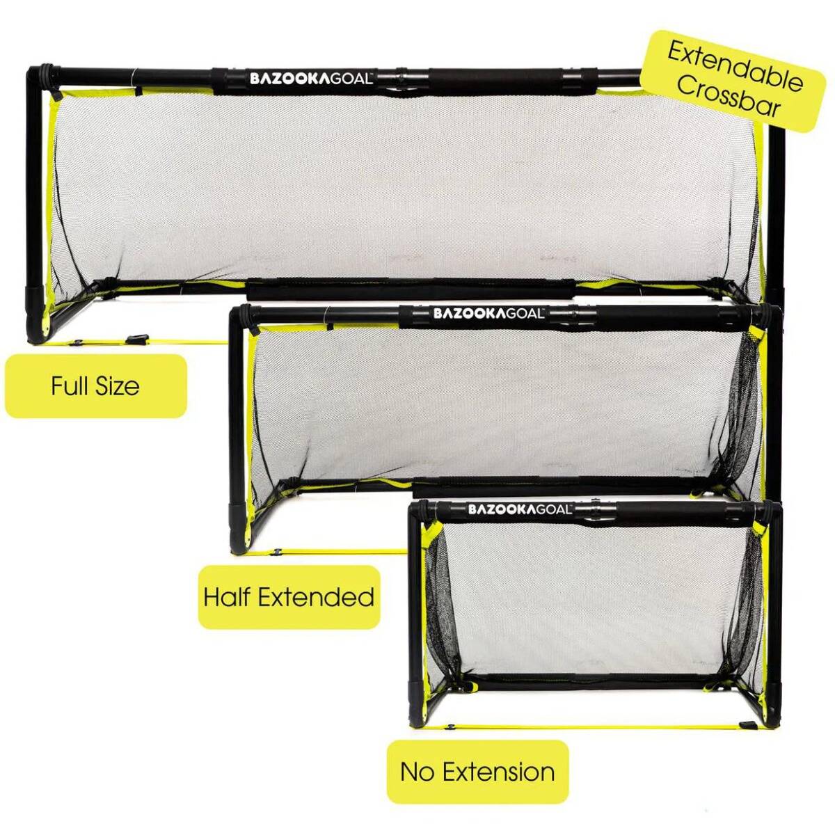 BazookaGoal EXP 200x75cm - Black/Yellow