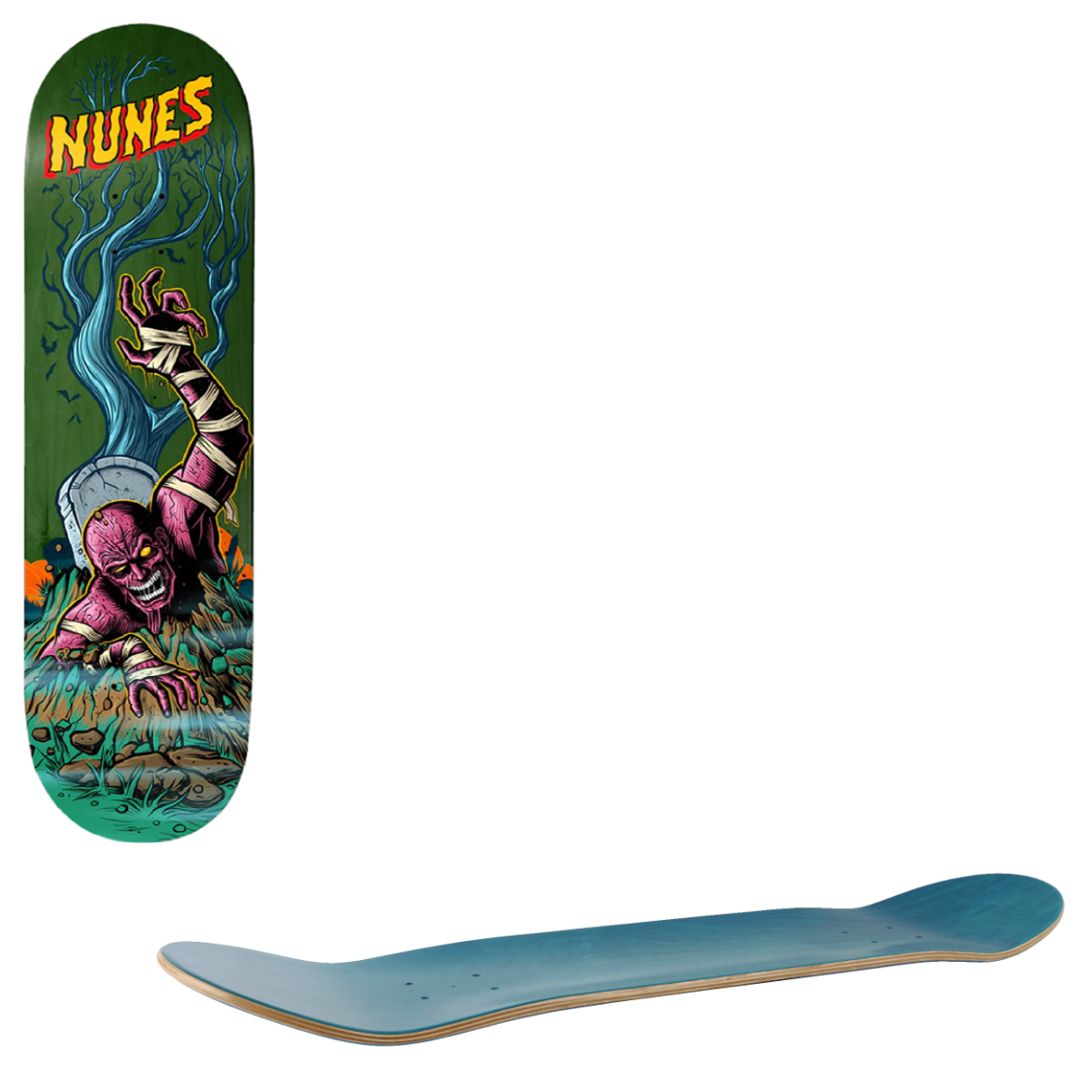 Birdhouse Graveyard Skateboard Deck - Nunes 8.25"