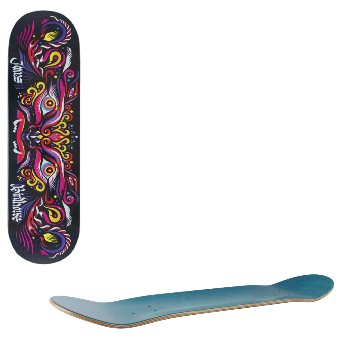 Birdhouse Entities Skateboard Deck - Jaws 8.375"