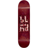 Blind OG Stacked Stamp RHM Skateboard Deck - Red 8''