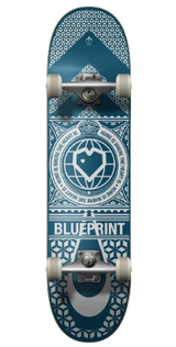 Blueprint Home Heart Complete Skateboard - Light Blue