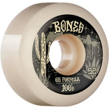 Bones Desert West V4 Sidecut 100a Skateboard Wheels - White 52mm (Pack of 4)