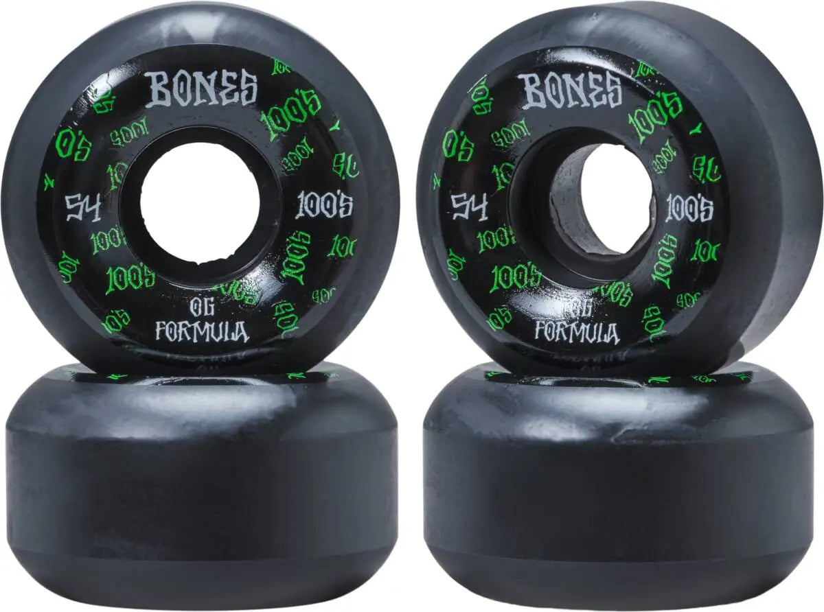 Bones 100's OG Formula V5 Skateboard Wheels 4-Pack