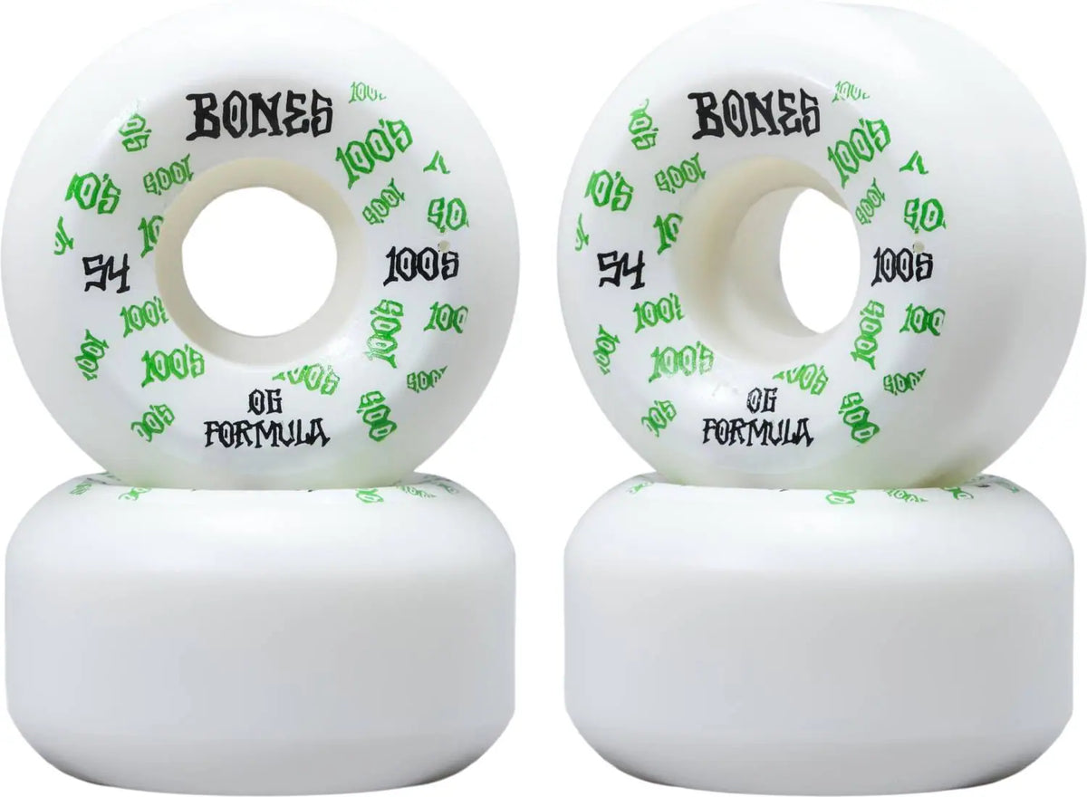 Bones 100's OG Formula V5 Skateboard Wheels 4-Pack