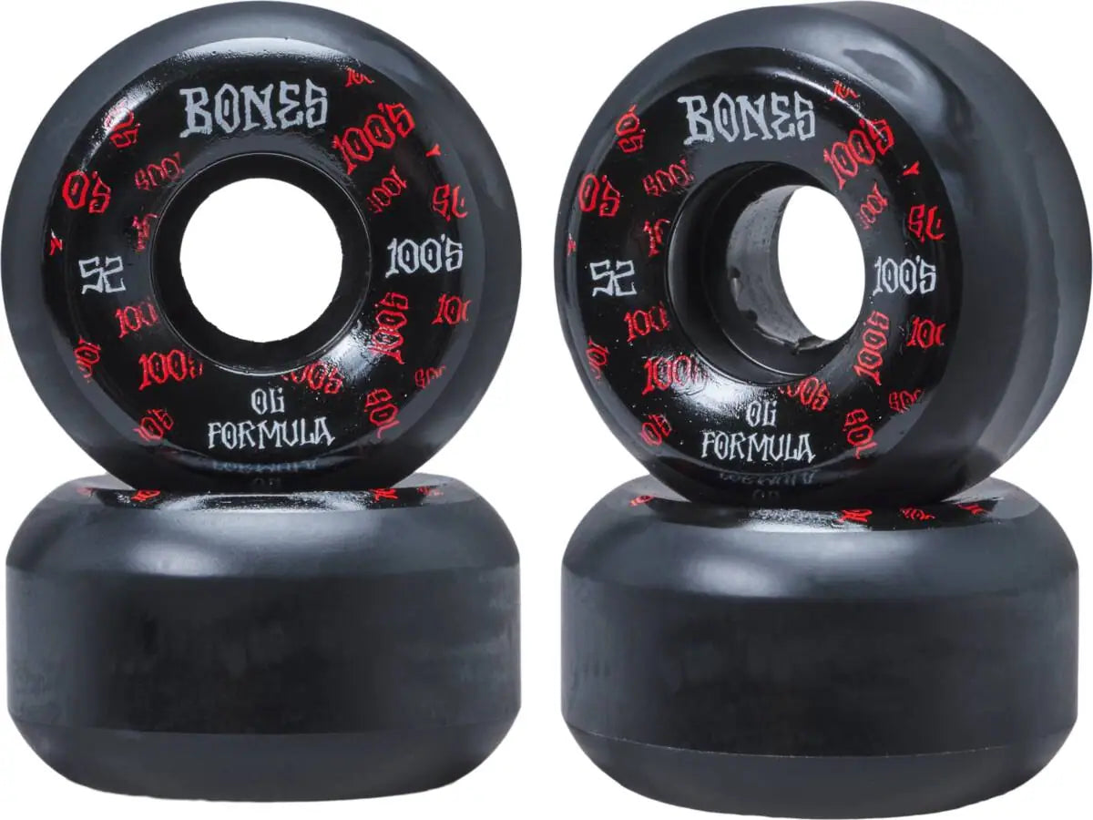 Bones 100's OG Formula V5 Skateboard Wheels 4-Pack