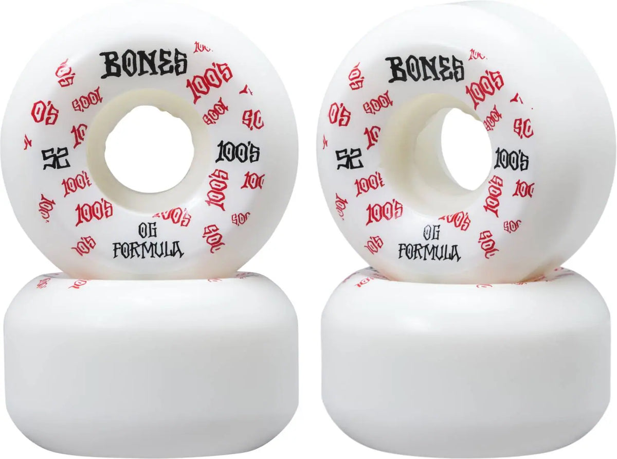 Bones 100's OG Formula V5 Skateboard Wheels 4-Pack