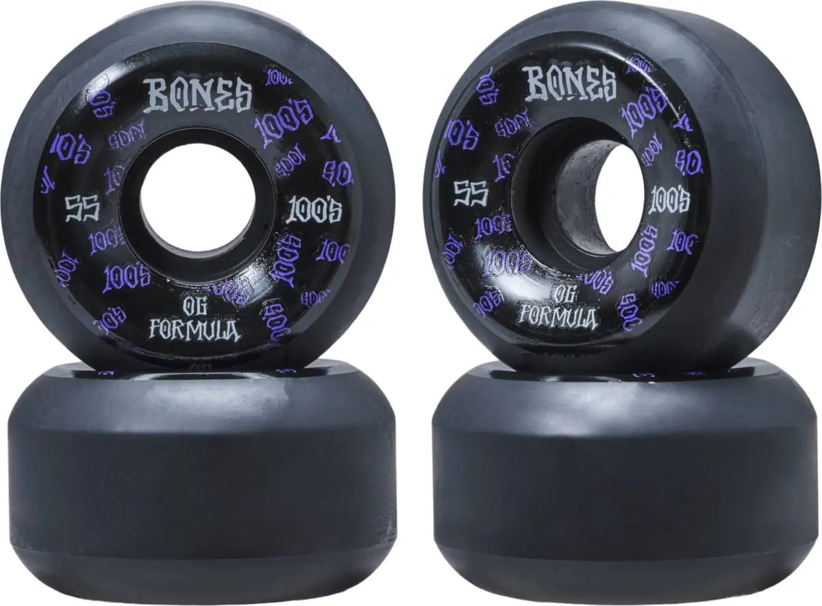 Bones 100's OG Formula V5 Skateboard Wheels 4-Pack