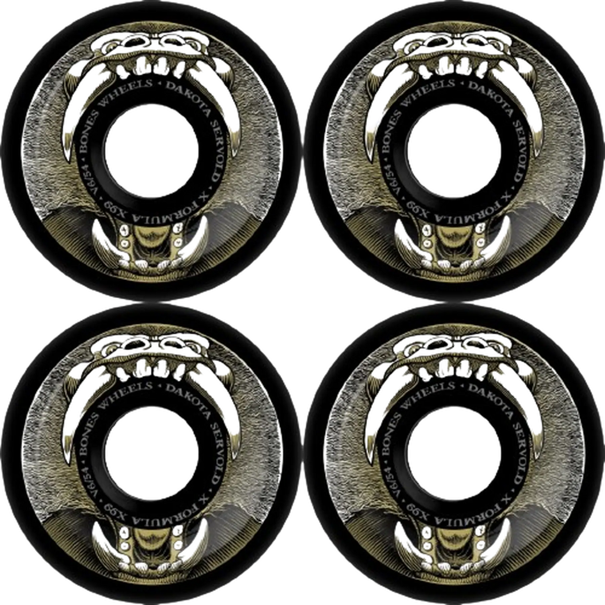 Bones Dakota Servold Skateboard Wheels 4-Pack