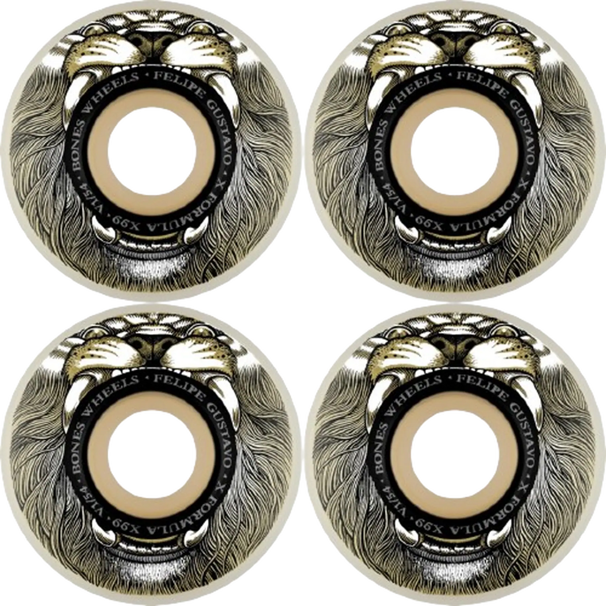 Bones Felipe Gustavo Skateboard Wheels 4-Pack