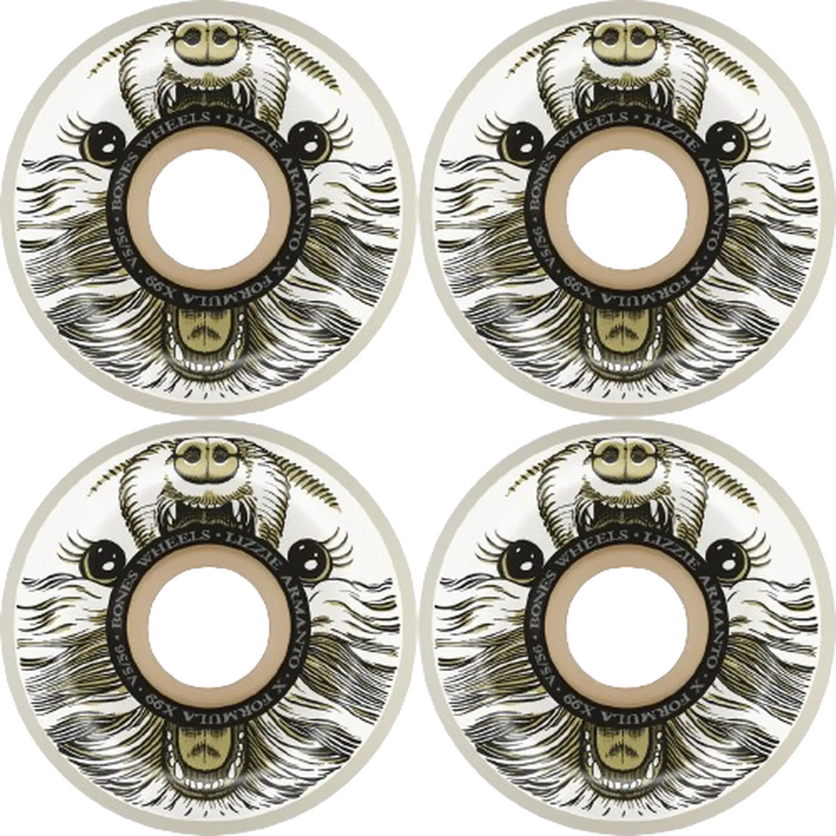 Bones Lizzy Armanto Skateboard Wheels 4-Pack