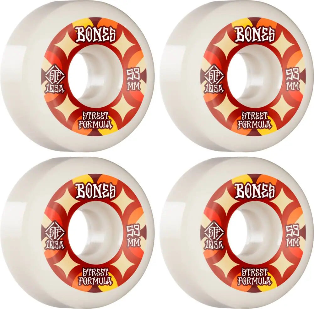 Bones STF V5 Sidecut Skateboard Wheels 4-Pack