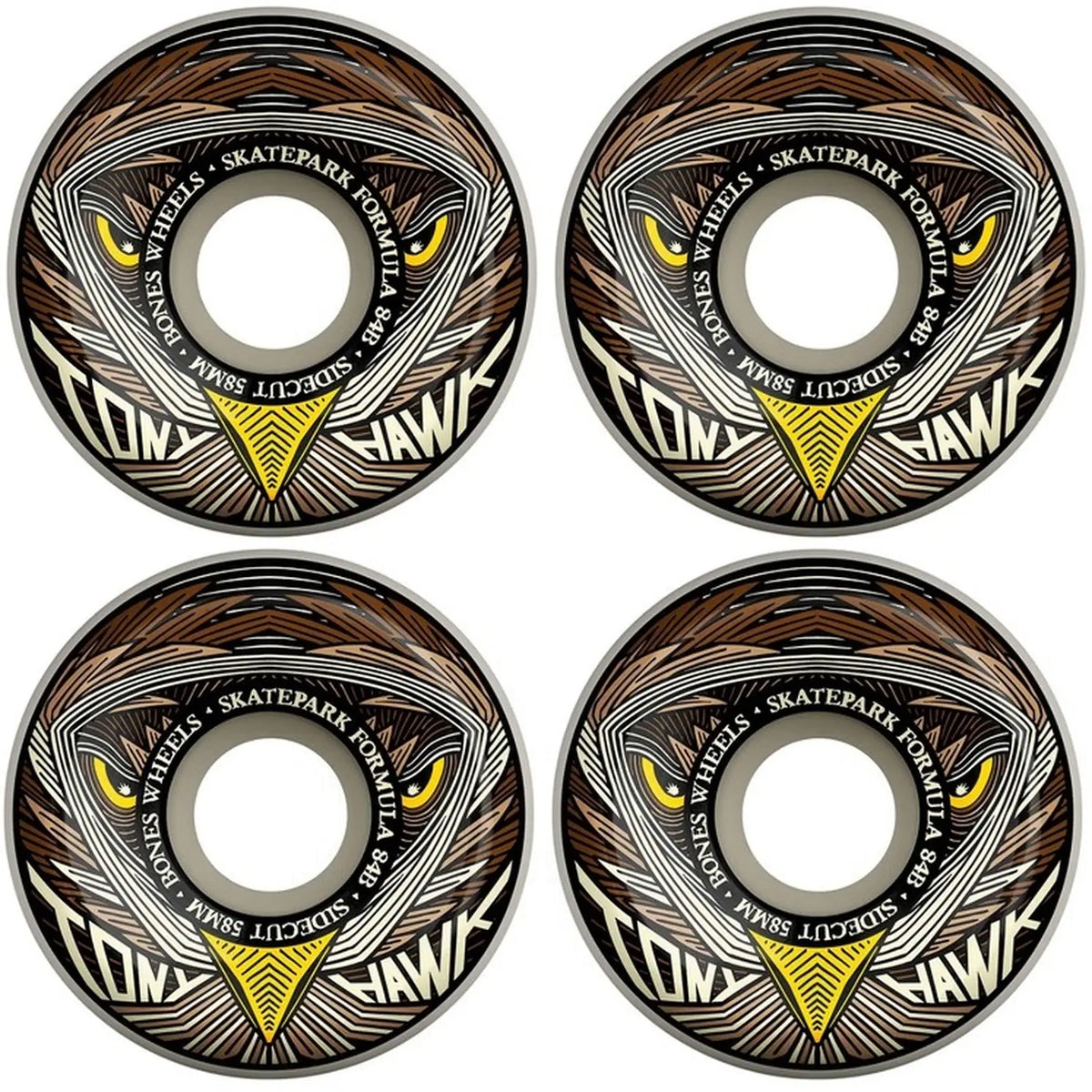 Bones Tony Hawk Night Pro SPF Sidecuts Skateboard Wheels