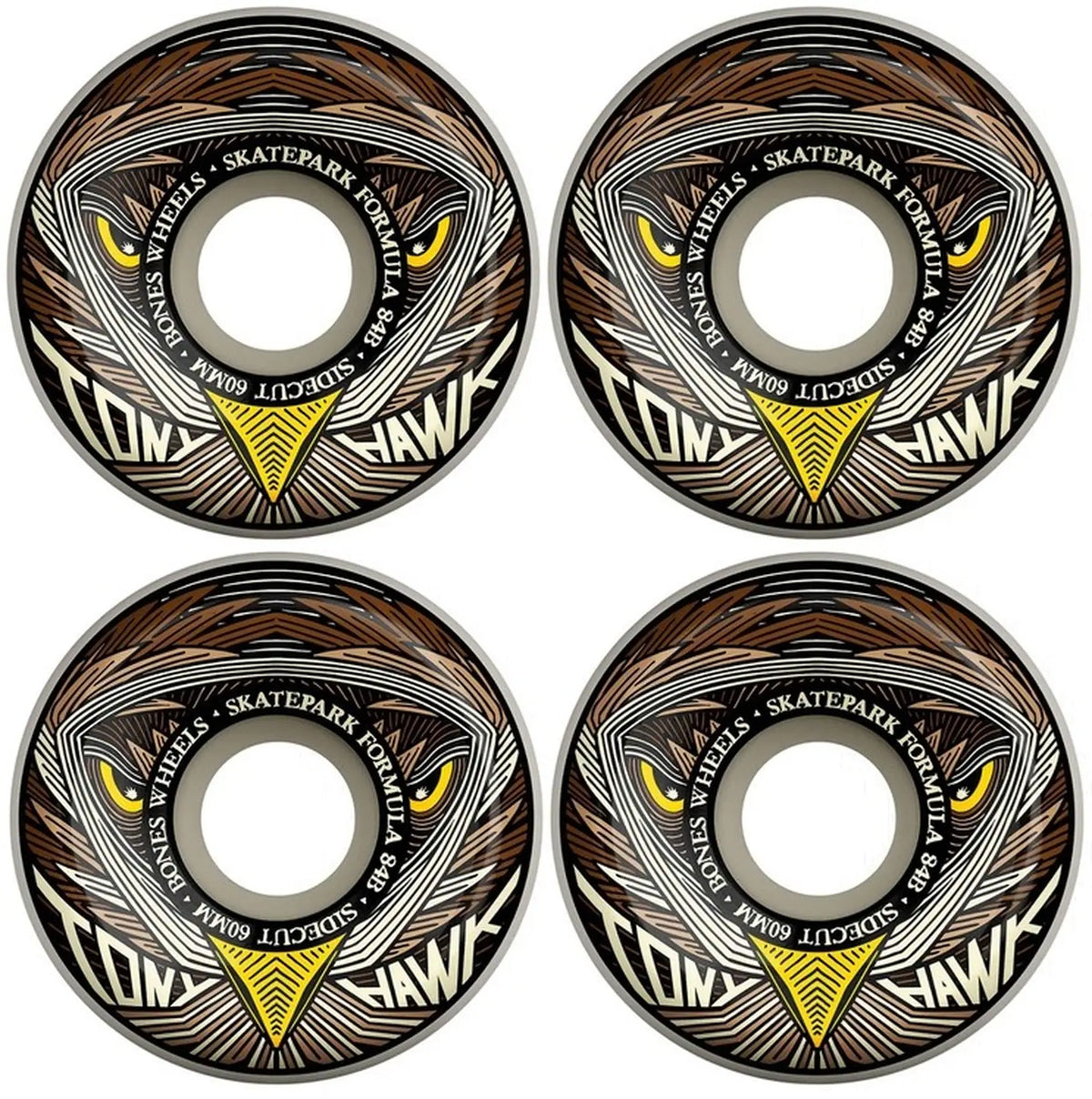 Bones Tony Hawk Night Pro SPF Sidecuts Skateboard Wheels
