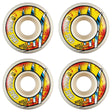 Bones X-Formula Joslin Slice Of Life Skateboard Wheels 4-Pack