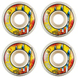 Bones X-Formula Joslin Slice Of Life Skateboard Wheels 4-Pack