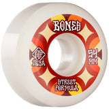 Bones Retros 103A V5 Sidecut STF Skateboard Wheels - White 54mm