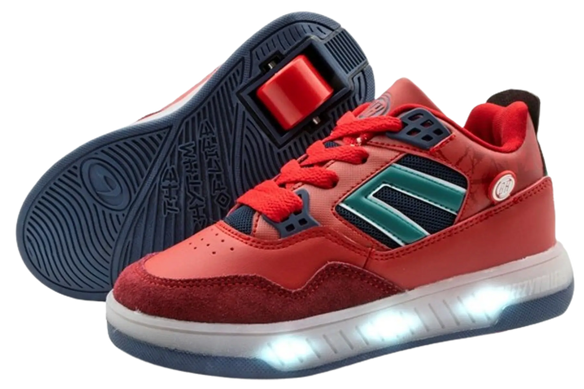 Breezy Red Light Beam Roller Shoes