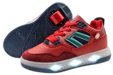 Breezy Red Light Beam Roller Shoes