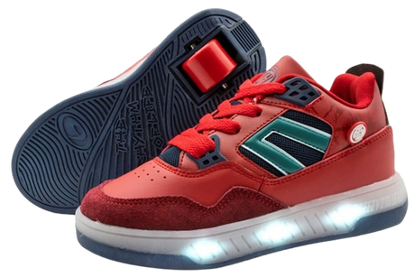 Breezy Red Light Beam Roller Shoes