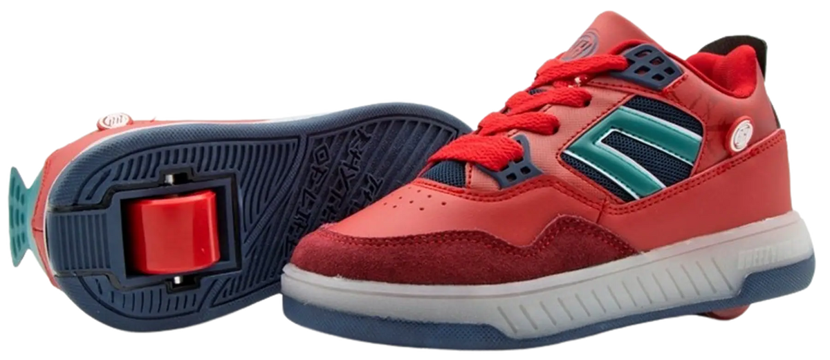 Breezy Red Light Beam Roller Shoes