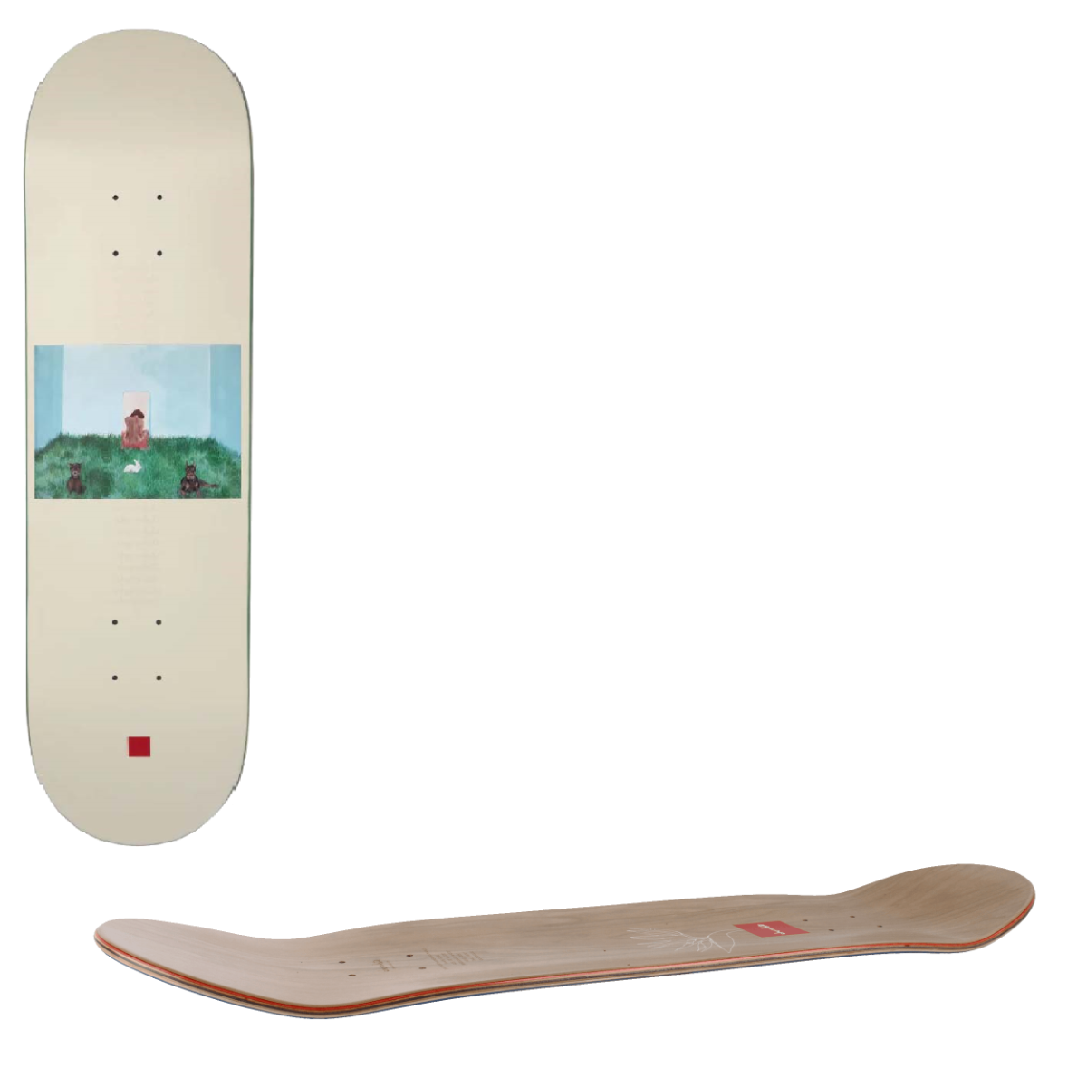 Chocolate L8RGRL Doberman Skateboard Deck - Capps 8.25