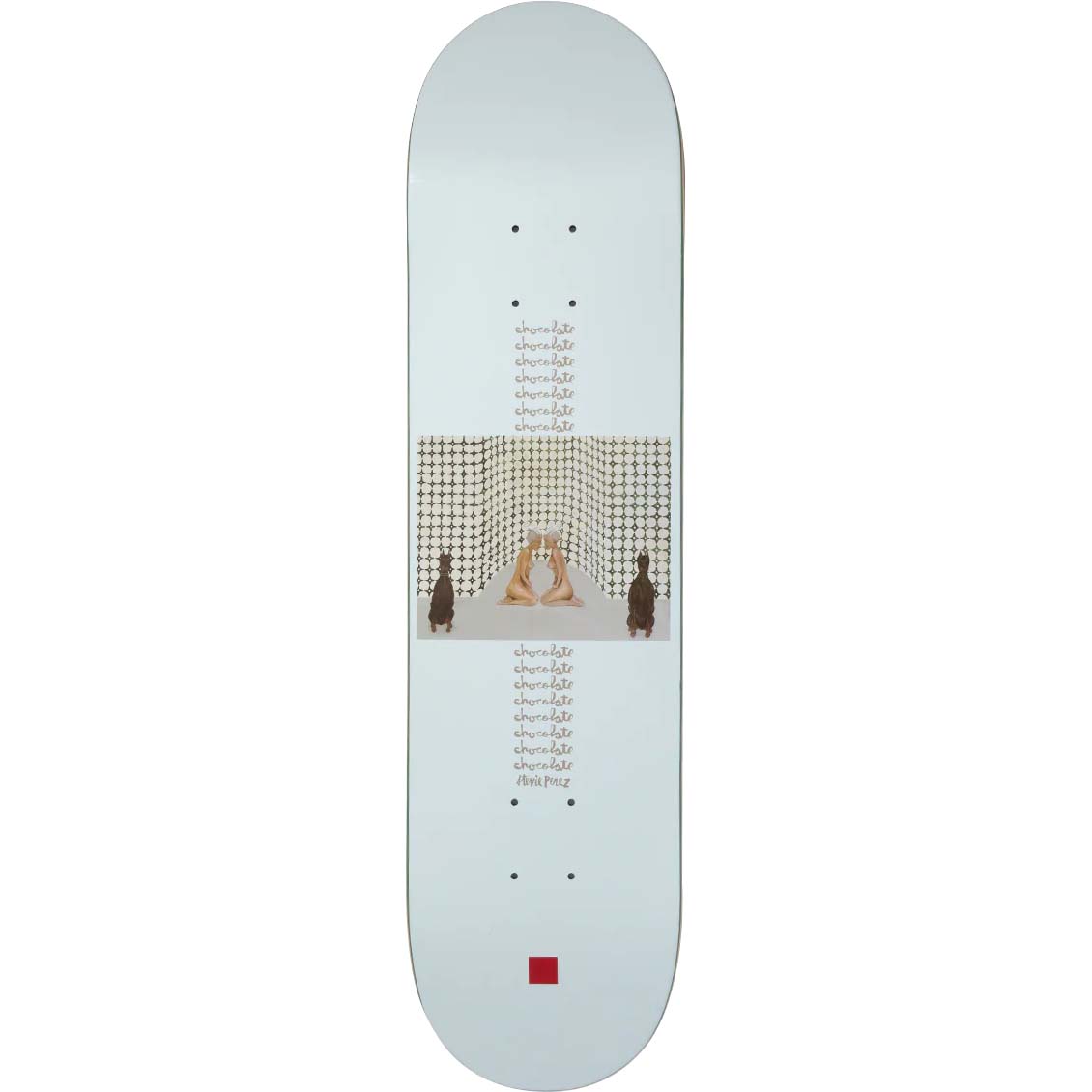 Chocolate L8RGRL Doberman Skateboard Deck - Perez 8"