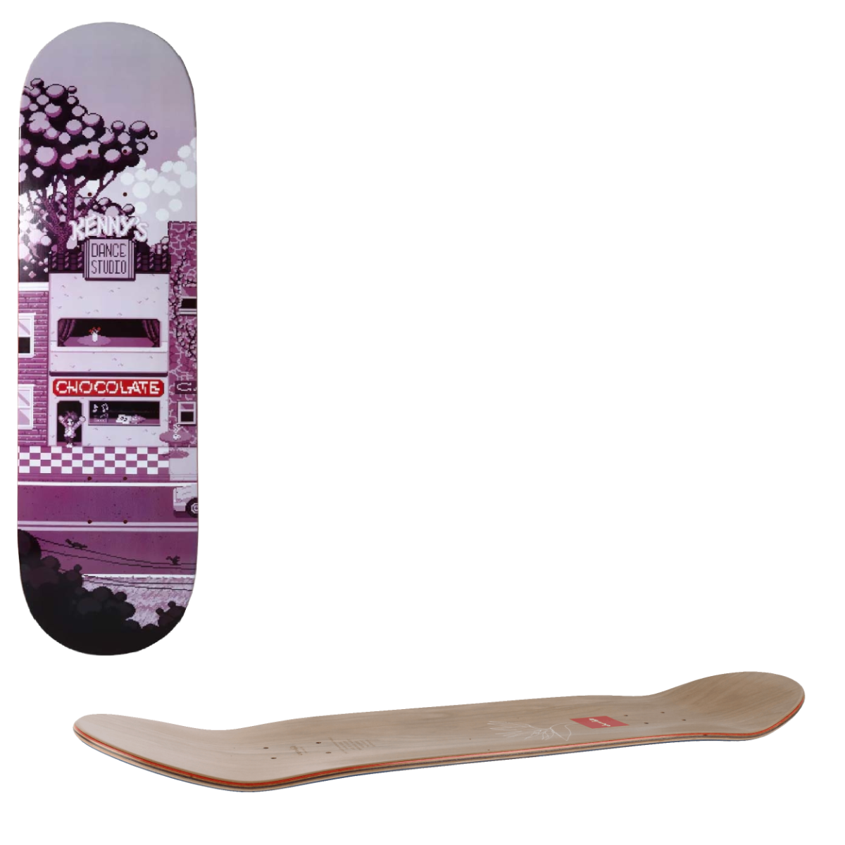 Chocolate Pixel City Skateboard Deck - Anderson 8.25"
