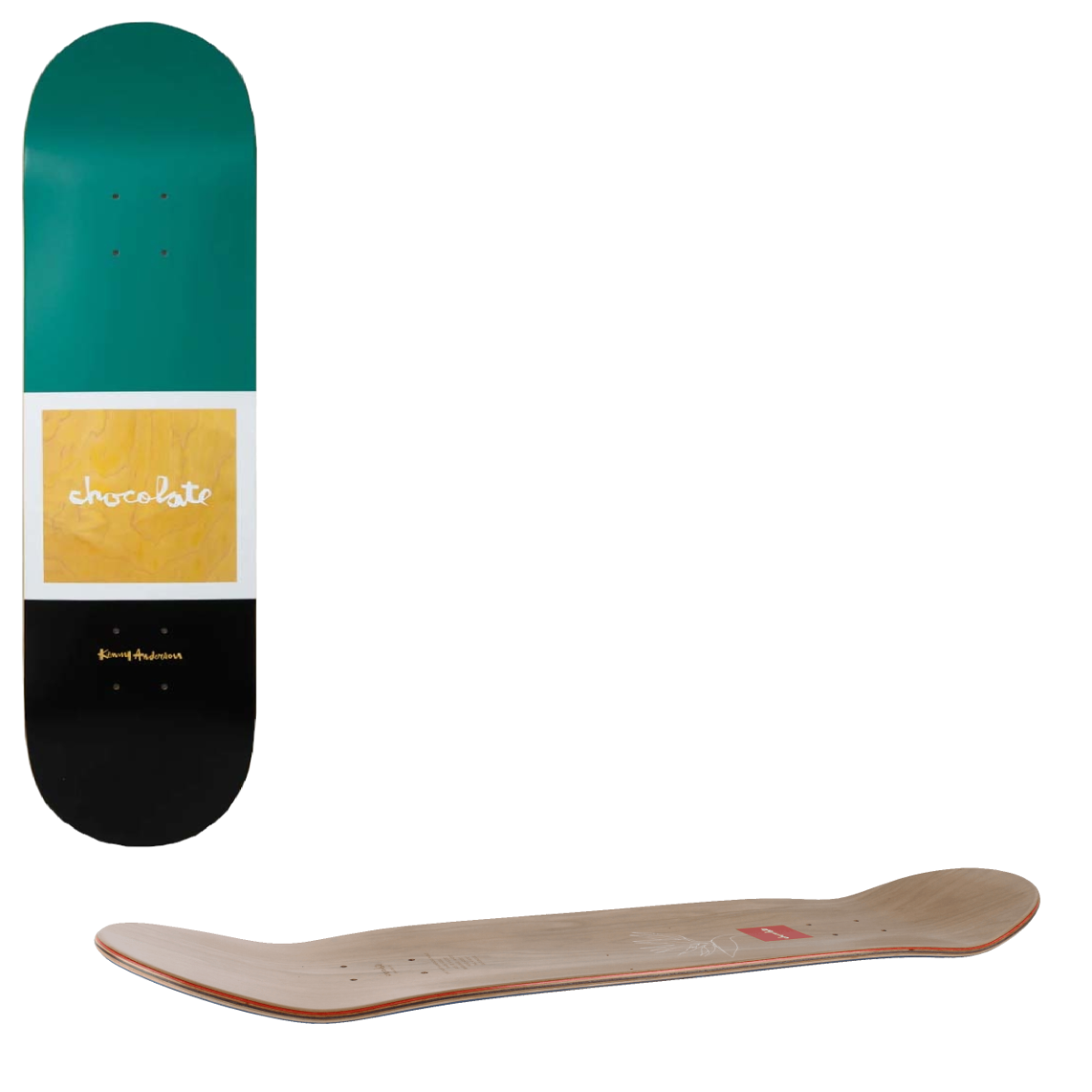 Chocolate OG Square Series Skateboard Deck - Anderson 8"