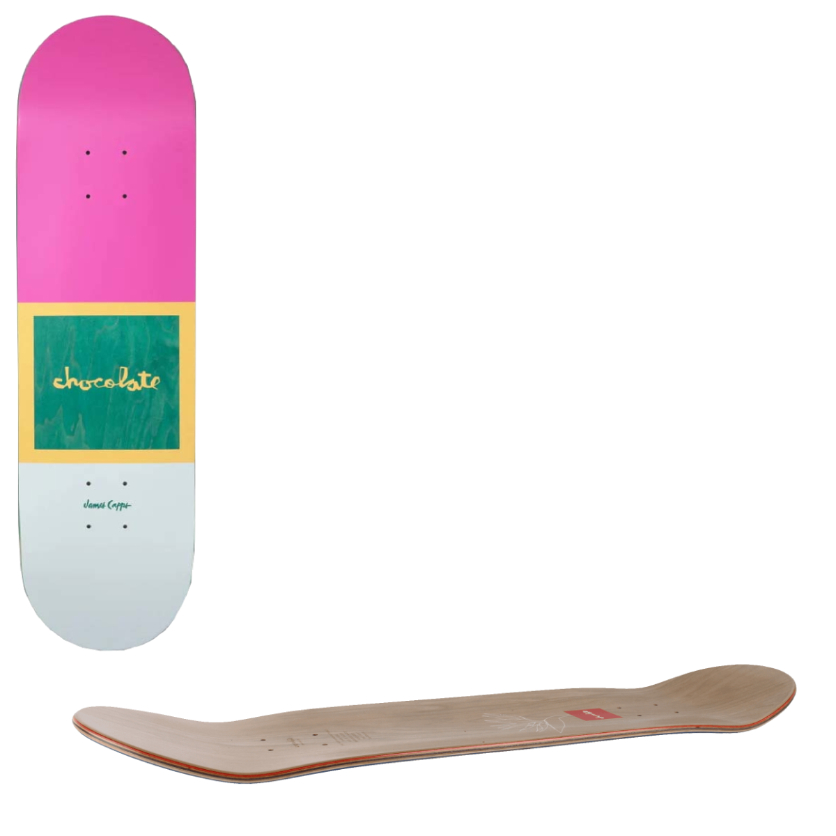 Chocolate OG Square Series Skateboard Deck - Capps 8.5"