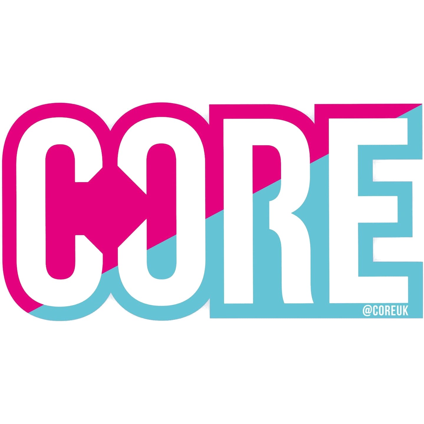CORE Logo Sticker - Refresher Pink/Blue