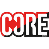 CORE Logo Sticker - Black/Red