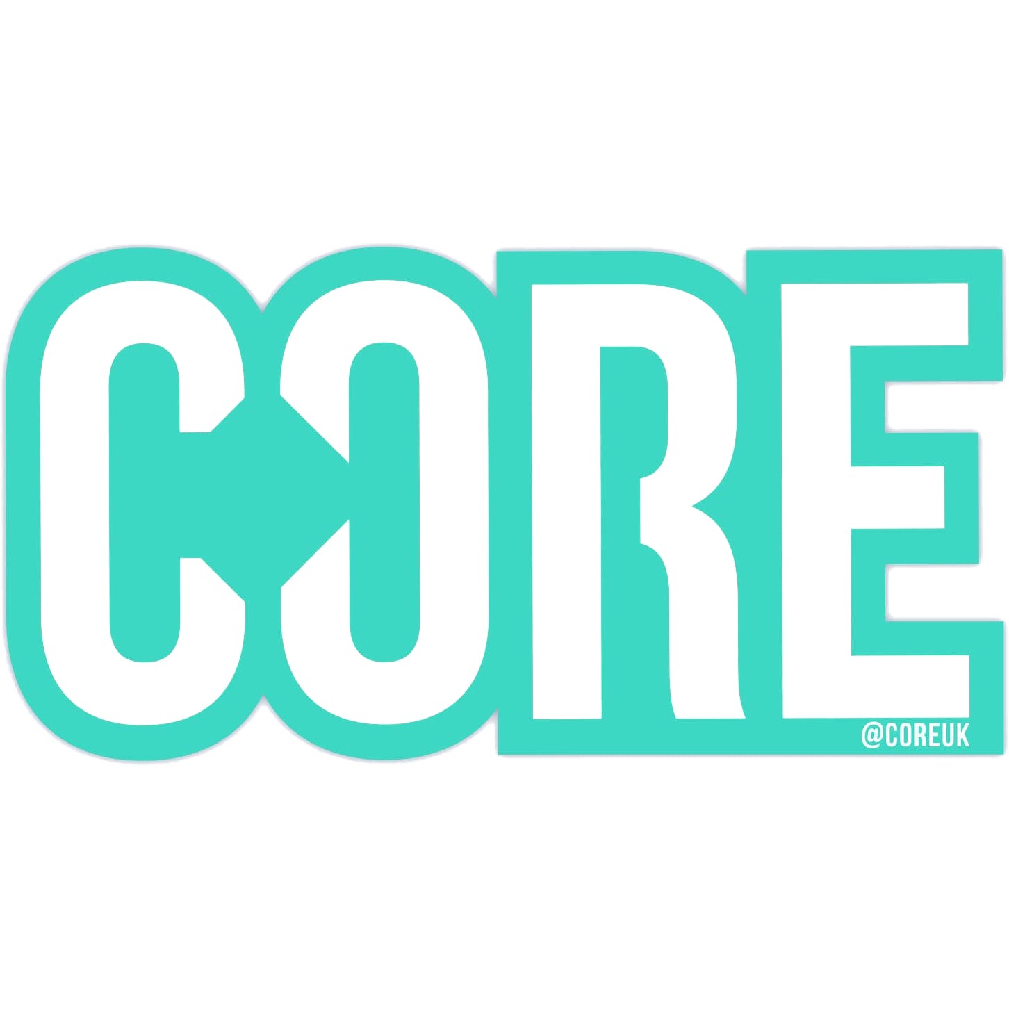 Core Logo Sticker Teal
