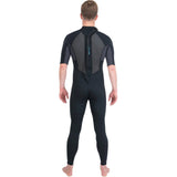 Dakine Mens Quantum Back Zip Short Sleeve 2/2mm F/L Wetsuit - Black/Grey