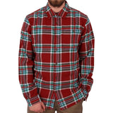 Diamond Supply Flannel Shirt - Burgudy