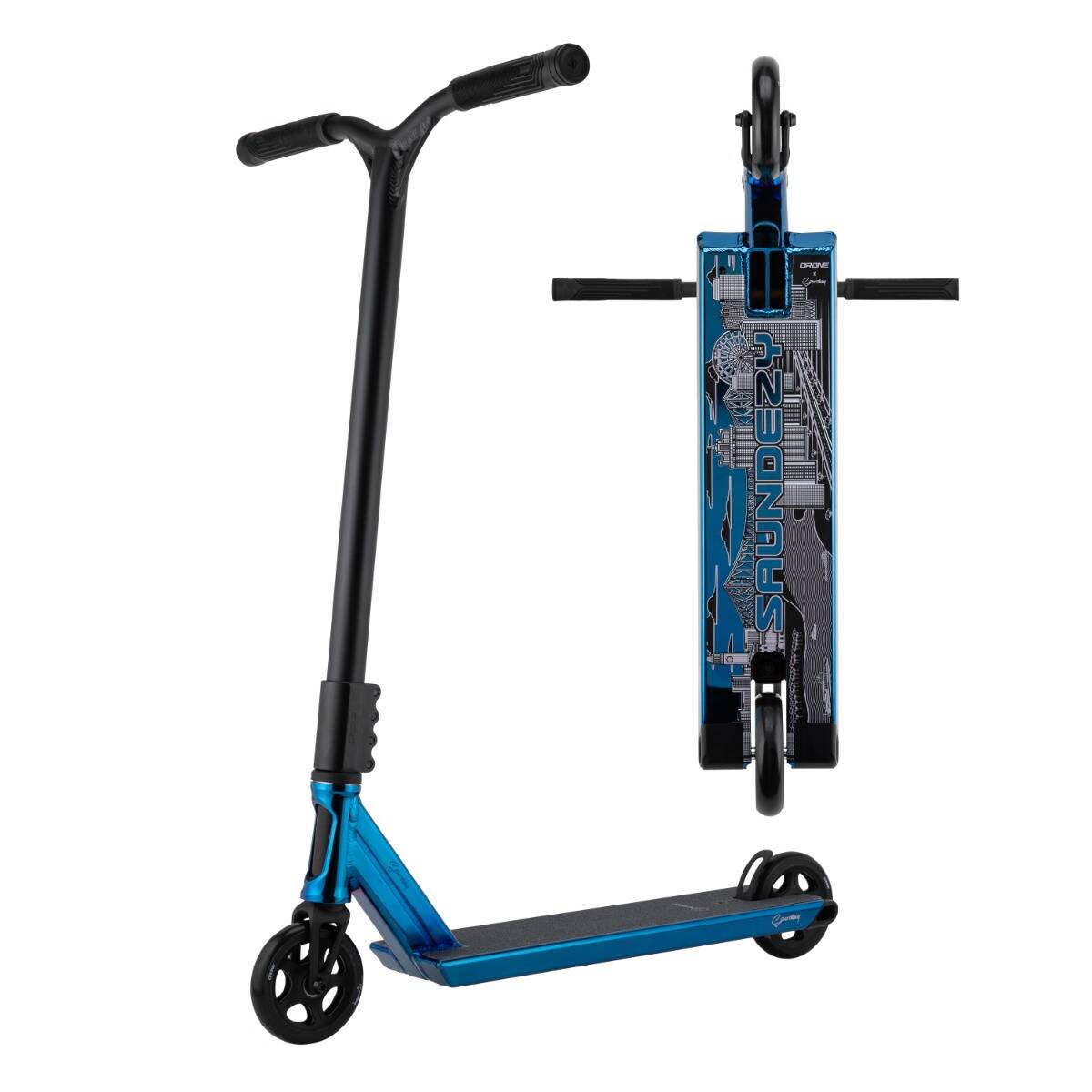Drone Saundezy Signature Element Stunt Scooter - Blue