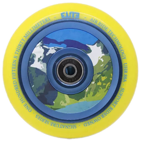 Elite 110mm Aqua Air-Ride Scooter Wheel - Yellow