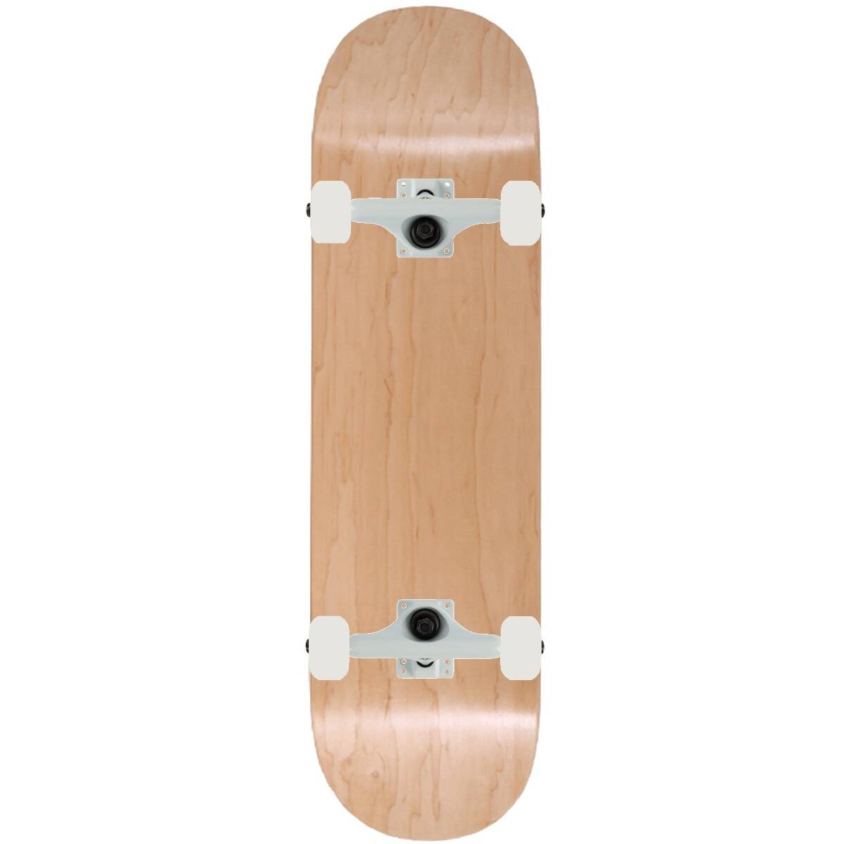 Enuff Classic Custom Skateboard - Natural/White 8.5''