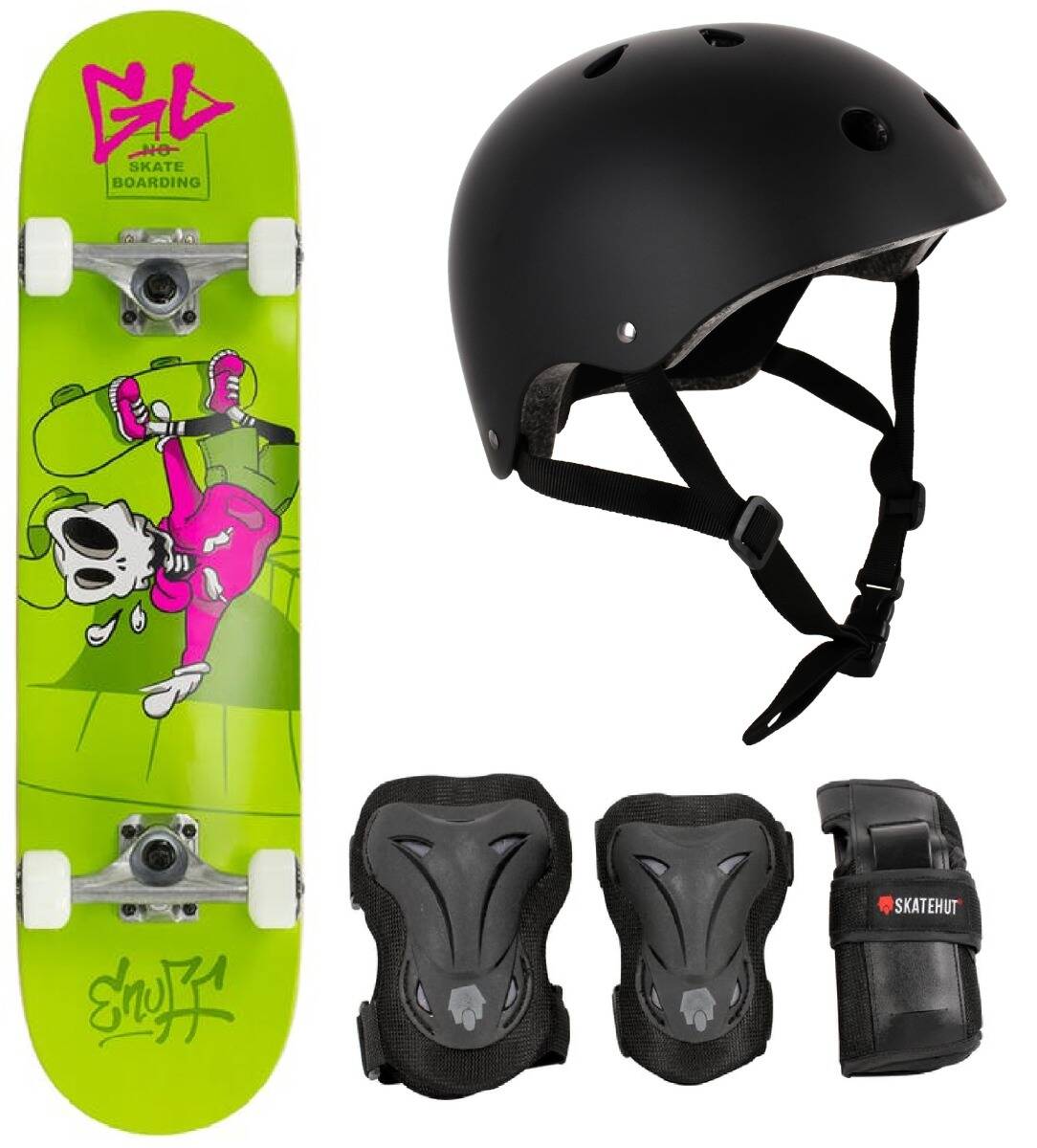 Enuff Skully Mini Complete Skateboard Bundle - 7.25"