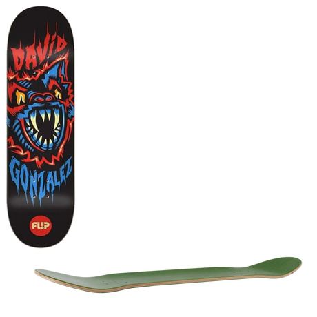 Flip Blacklight Skateboard Deck - Gonzalez 8"
