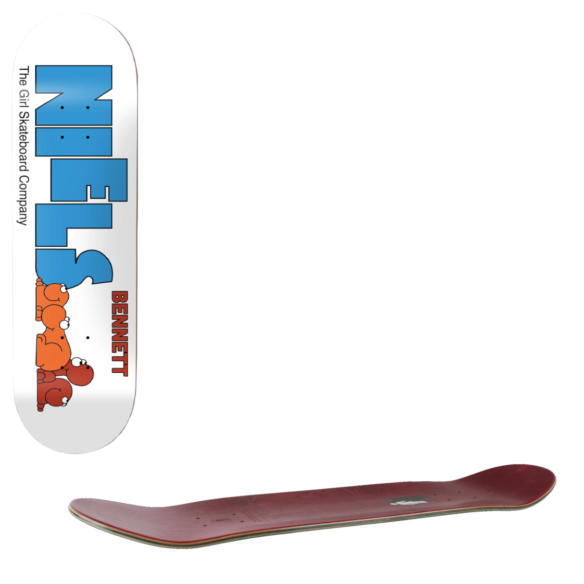 Girl Nerd Niels Skateboard Deck - Bennett 8.4"