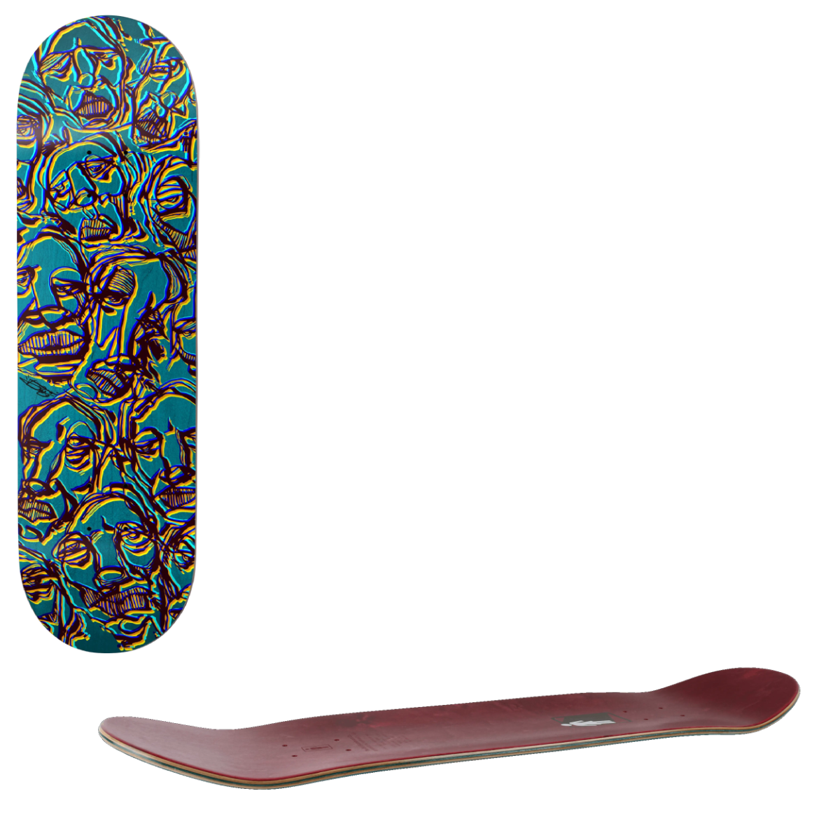 Girl Saiz Faces Skateboard Deck - Bannerot 8.5"
