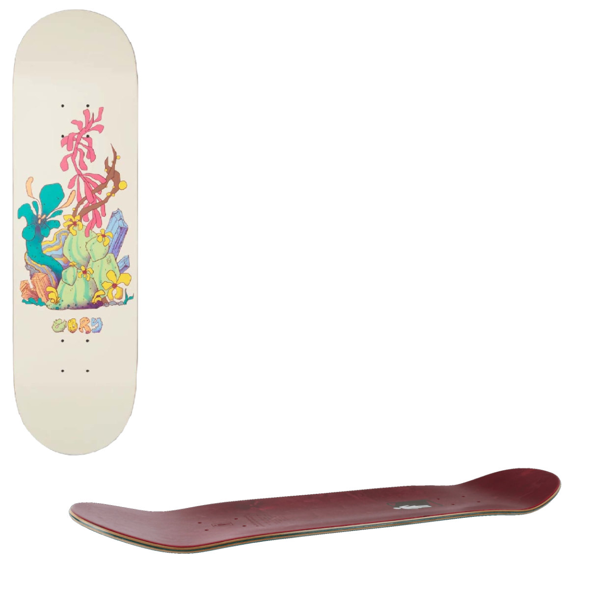 Girl Cacti Crystals Skateboard Deck - Kennedy 8.5"