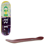 Girl Letterpress Skateboard Deck - Kennedy 8.25"
